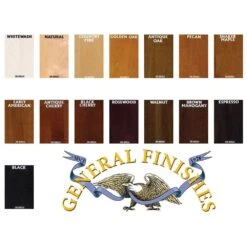 General Finishes Water Based Wood Stain, Black