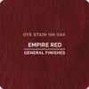 General Finishes Water Based Dye Stain, Empire Red, Pint