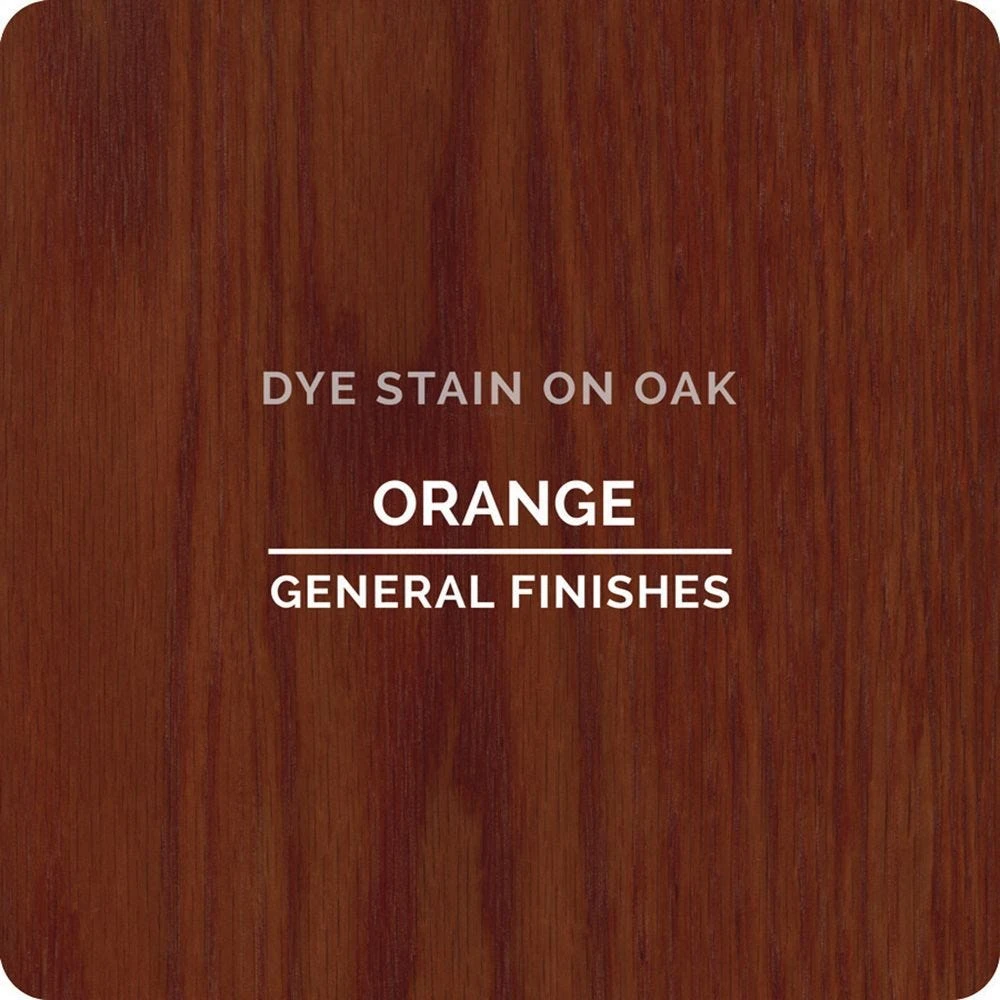 General Finishes Water Based Dye Stain, Orange, Pint 1 General Finishes Water Based Dye Stain, Orange, Pint
