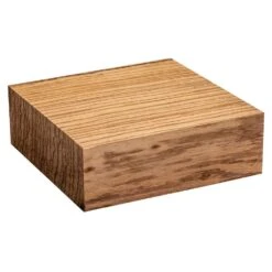 Zebrawood Bowl Turning Blank, 6'' X 6'' X 2''