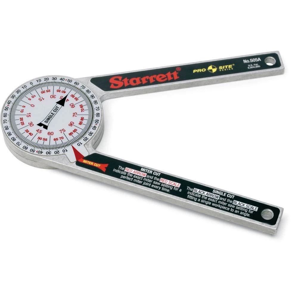 Starrett 7" ProSite Protractor - Durable Aluminum 1 Starrett 7" ProSite Protractor - Durable Aluminum