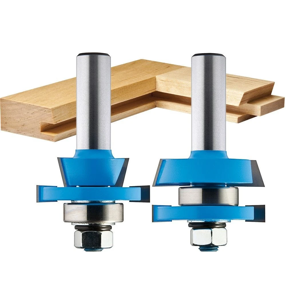 Rockler 2-Pc. Rail/Stile Shaker Cutter Router Bit Set - 1/2" Shank 1 Rockler 2-Pc. Rail/Stile Shaker Cutter Router Bit Set - 1/2" Shank