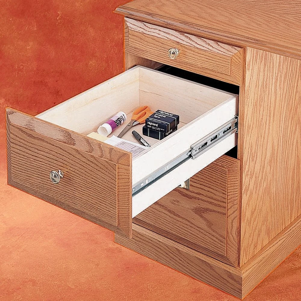 100-lb. Self-Closing Full Extension Drawer Slides - Centerline® 757 SC (16" To 22") 2 100-lb. Self-Closing Full Extension Drawer Slides - Centerline® 757 SC (16" To 22") - Image 2