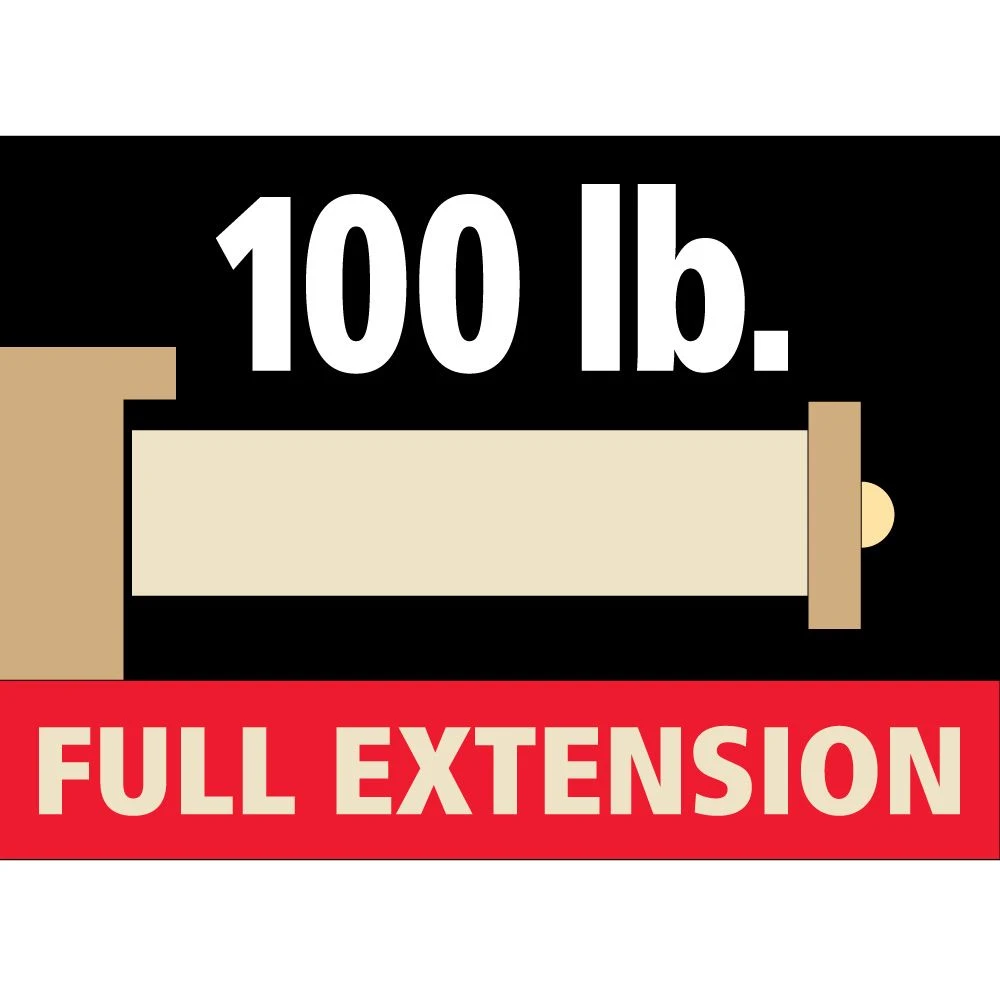 100-lb. Self-Closing Full Extension Drawer Slides - Centerline® 757 SC (16" To 22") 3 100-lb. Self-Closing Full Extension Drawer Slides - Centerline® 757 SC (16" To 22") - Image 3