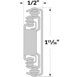 100-lb. Push-to-Open Full Extension Drawer Slides - Centerline® 757-P (16" To 22") -Home Tools Sale Shop 47849 03 1000