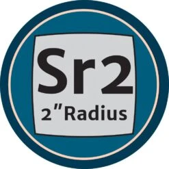 Sr2 Replacement Cutter For Full-Size Carbide Turning Tool, Square Radius