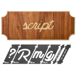 Rockler Interlock Signmaker's Templates, Script Font 15 Rockler Interlock Signmaker's Templates, Script Font -Home Tools Sale Shop 57792 07 1000 2