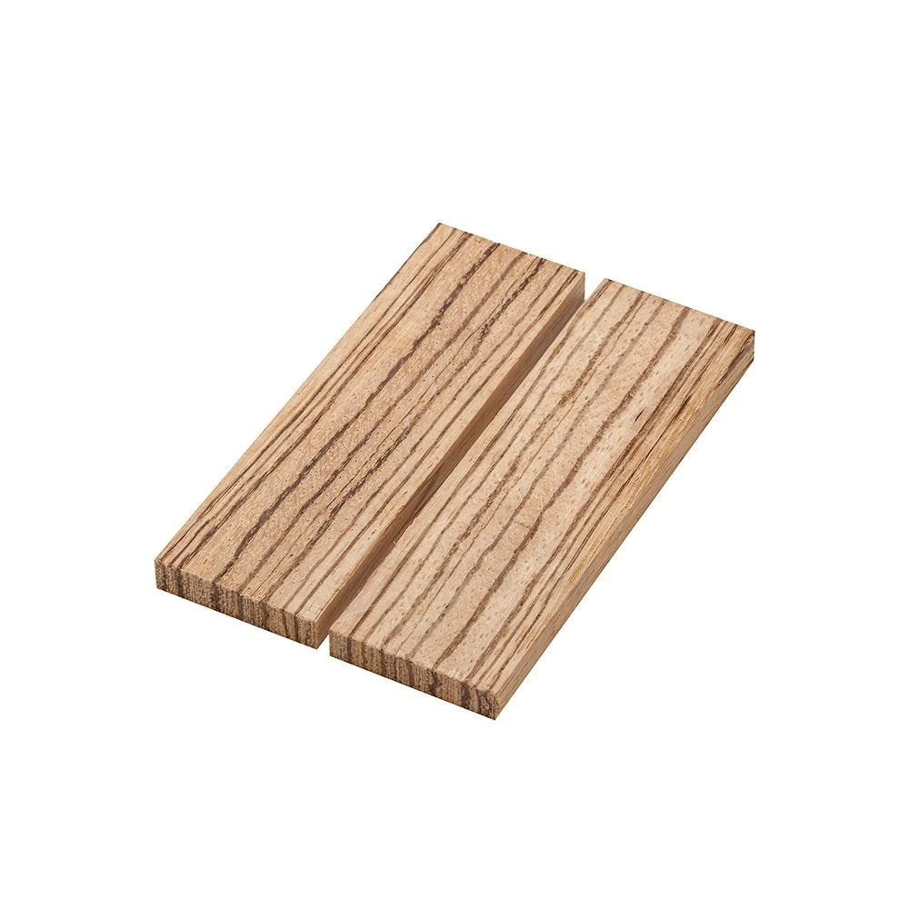 Quarter-Sawn Zebrawood Knife Scales 2 Quarter-Sawn Zebrawood Knife Scales - Image 2