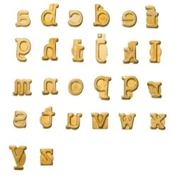 HotStamps For Woodburning Tool, Lowercase Letters
