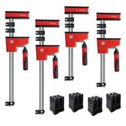 Bessey REVOlution Parallel Clamp/Framing Kit With (2) 50'', (2) 24'' And KP Blocks
