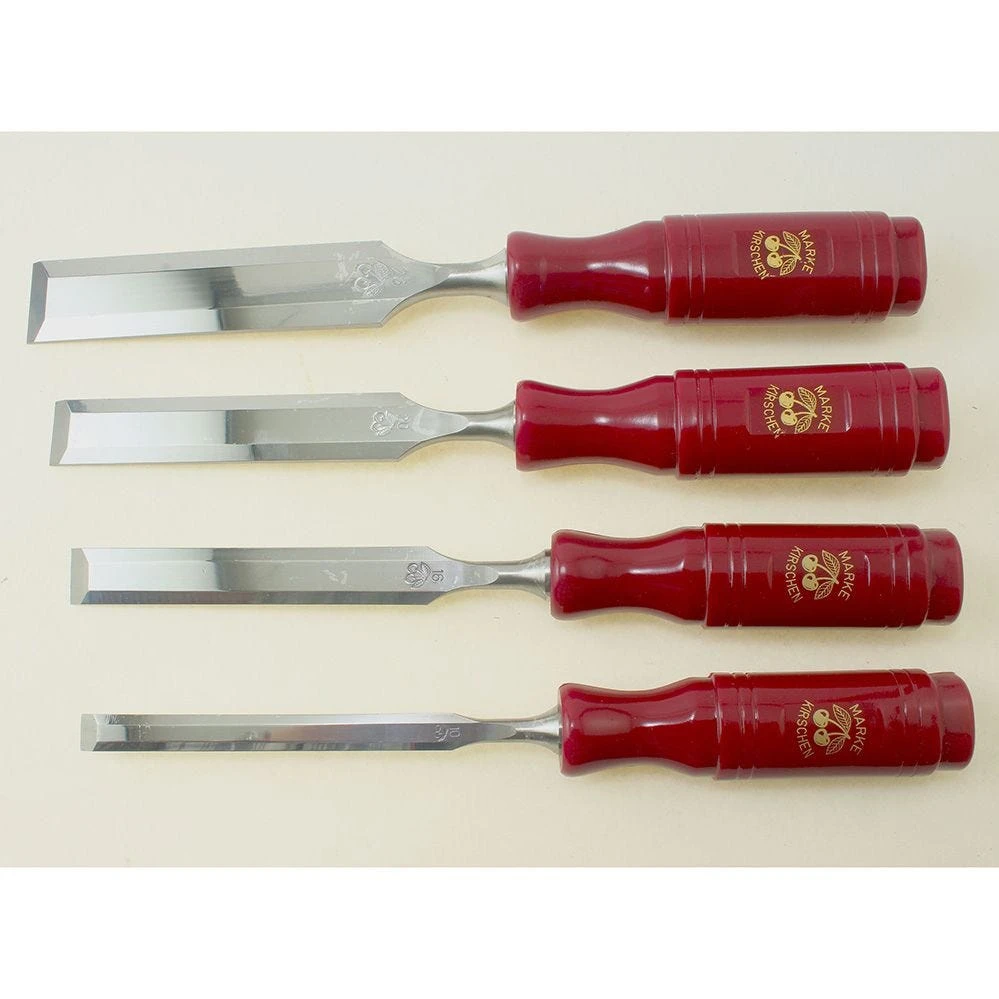 Two Cherries - Bevel Edge Chisel-Plastic Handle Set/4 1 Two Cherries - Bevel Edge Chisel-Plastic Handle Set/4