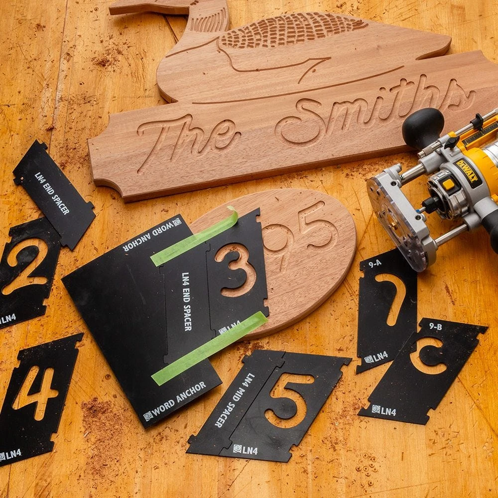 Rockler Interlock Signmaker's Templates, Script Font 9 Rockler Interlock Signmaker's Templates, Script Font - Image 9