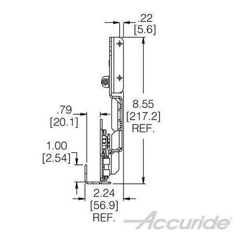 Accuride 1321 Pro-Pocket Door Slides With Hinges 2 Accuride 1321 Pro-Pocket Door Slides With Hinges - Image 2