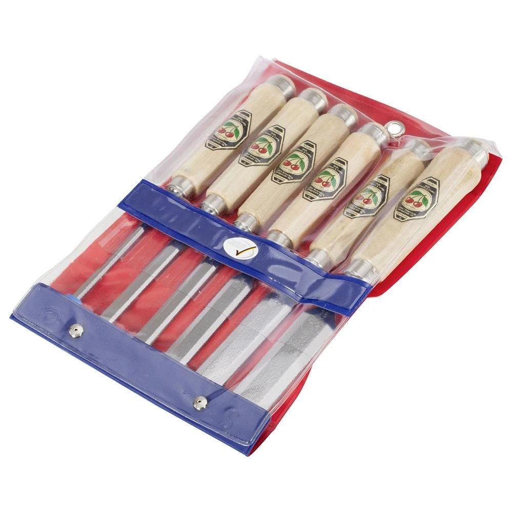 Two Cherries - Set Of Six Bevel Edge Chisels With Octagon 1 Two Cherries - Set Of Six Bevel Edge Chisels With Octagon