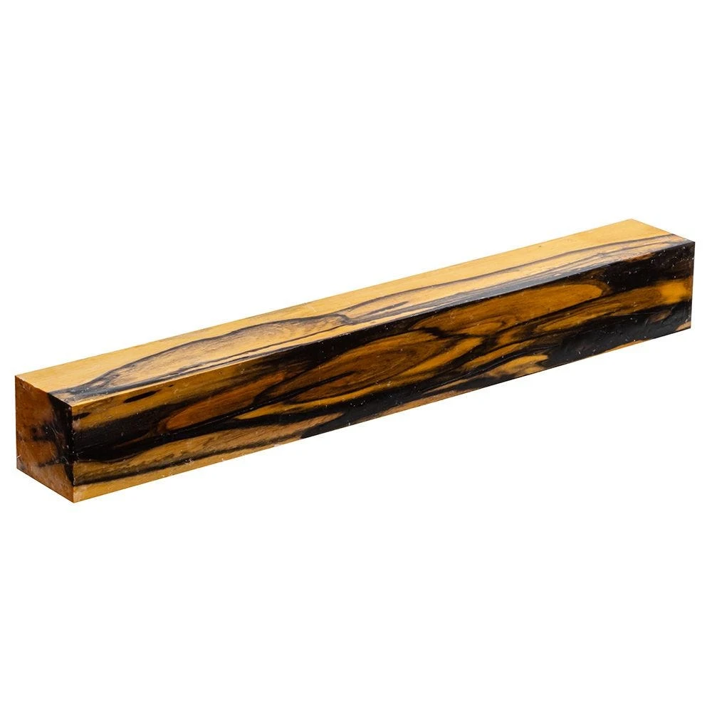 Black And White Ebony Turning Blank, 1-1/2'' X 1-1/2'' X 12'' 1 Black And White Ebony Turning Blank, 1-1/2'' X 1-1/2'' X 12''