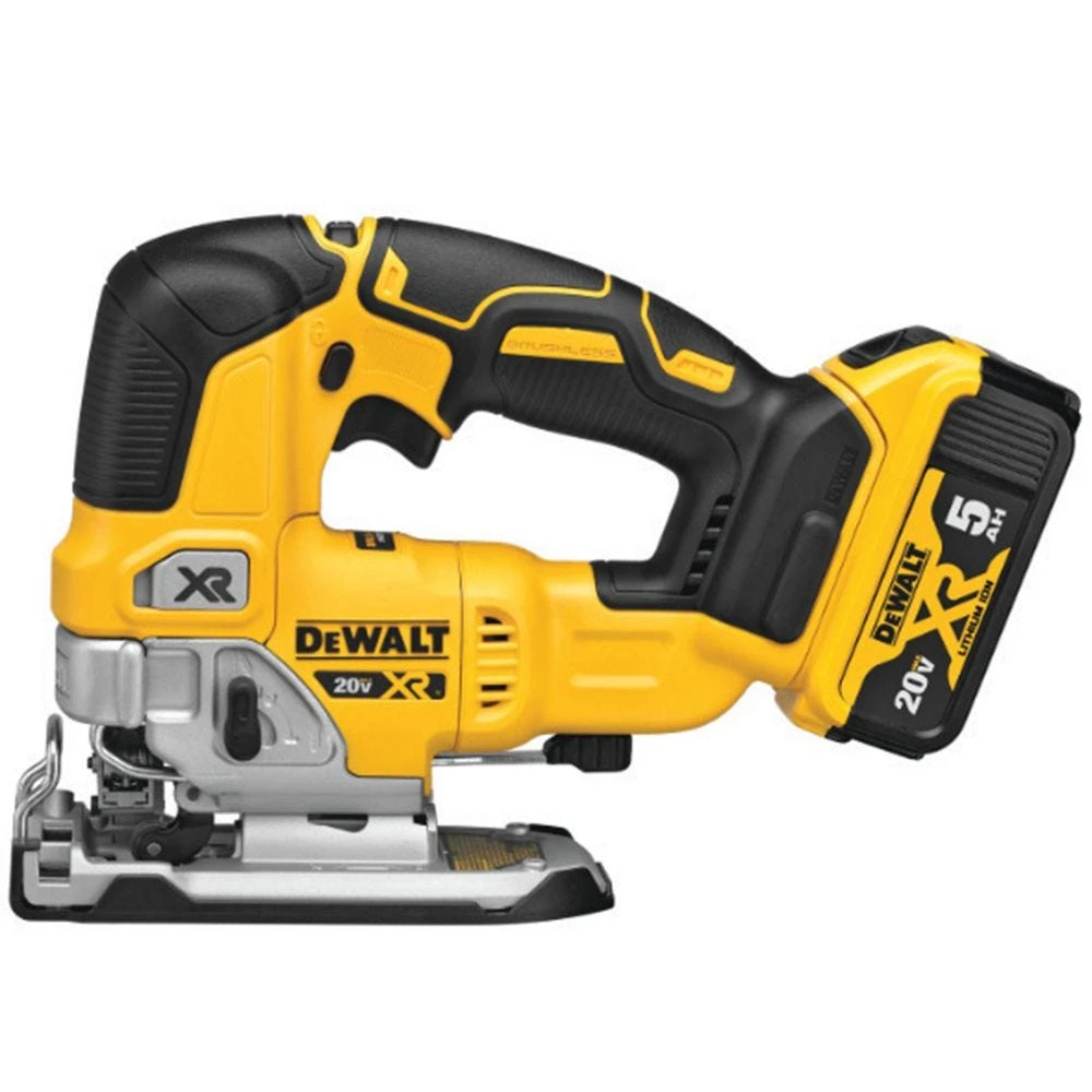 DeWalt 20V MAX* Cordless/Brushless Jigsaw Kit With 5.0Ah Battery And Charger 1 DeWalt 20V MAX* Cordless/Brushless Jigsaw Kit With 5.0Ah Battery And Charger