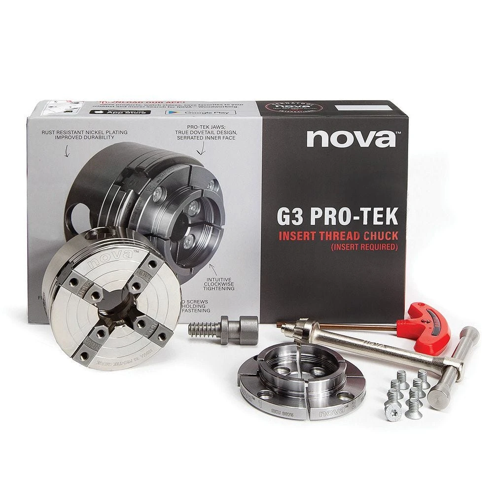 Nova 48290 Pro-Tek G3 Chuck With 2'' Jaws, Insert Version 2 Nova 48290 Pro-Tek G3 Chuck With 2'' Jaws, Insert Version - Image 2