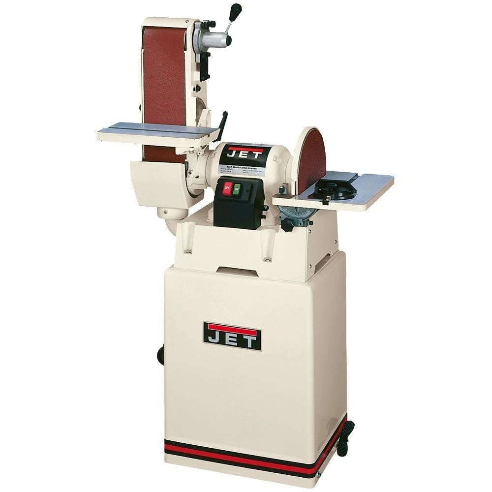 Jet® 6'' X 48'' Belt And 12'' Disc Sander Combo W/Closed Stand 1 Jet® 6'' X 48'' Belt And 12'' Disc Sander Combo W/Closed Stand
