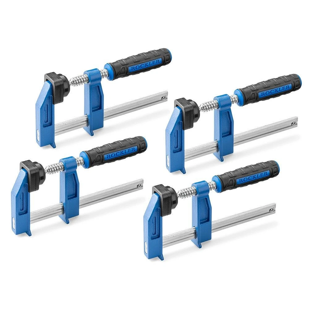 Rockler 4'' Mini F-Style Clamps, 4-Pack 1 Rockler 4'' Mini F-Style Clamps, 4-Pack