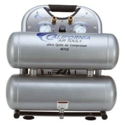California Air Tools Ultra Quiet Air Compressor 4610S, 1HP, 4.6-Gallon Steel Tank