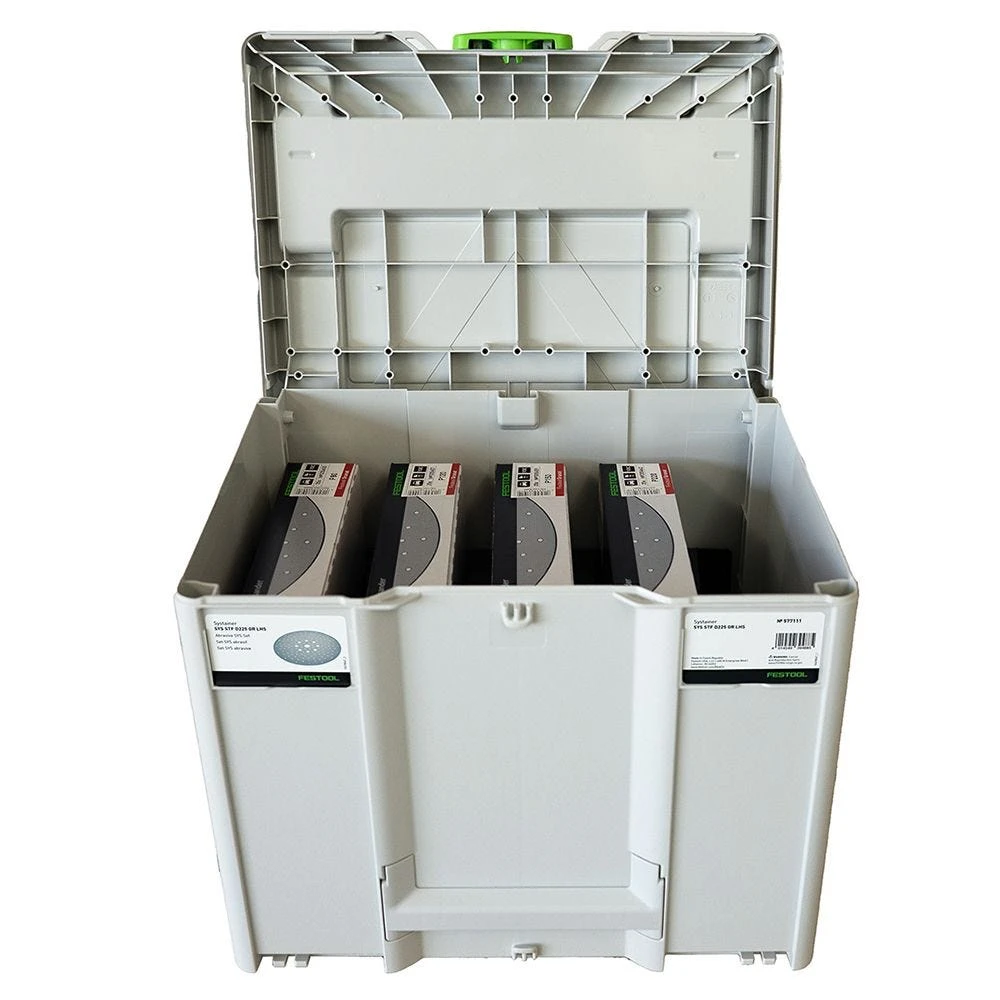 Festool 80-220 Grit D225 9'' Abrasive Assortment In Systainer3 (577111) 1 Festool 80-220 Grit D225 9'' Abrasive Assortment In Systainer3 (577111)