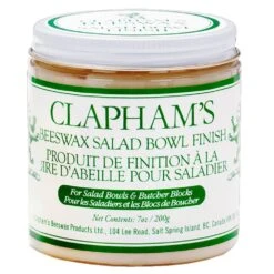 Clapham's Beeswax Salad Bowl Finish, 7 Oz.
