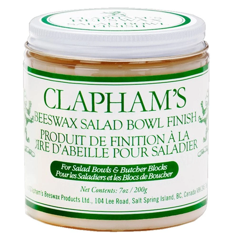 Clapham's Beeswax Salad Bowl Finish, 7 Oz. 1 Clapham's Beeswax Salad Bowl Finish, 7 Oz.