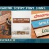 Rockler Interlock Signmaker's Templates, Script Font