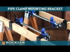 Rockler Pipe Clamp Mounting Brackets, Pair