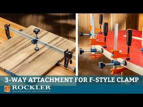 Rockler 3-Way Attachment For F-Style Clamps 1 Rockler 3-Way Attachment For F-Style Clamps